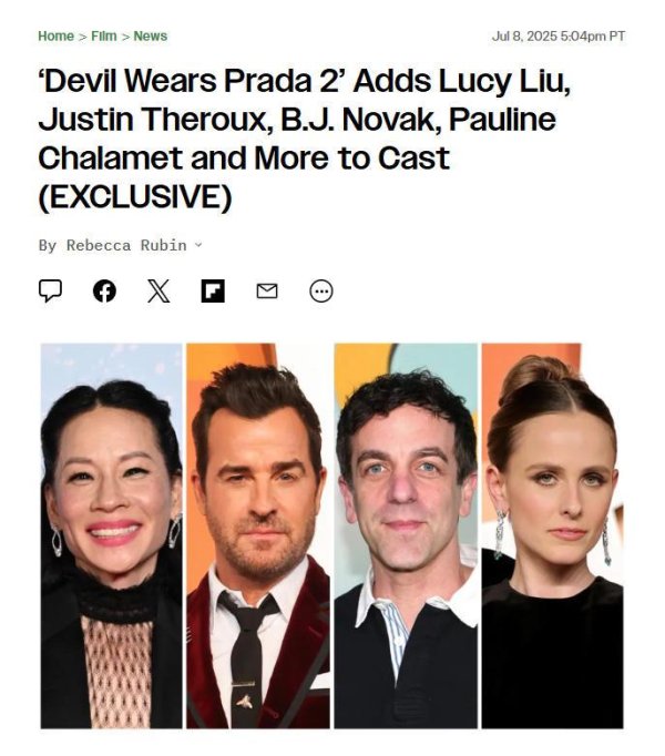 粤友钱配资 《穿Prada的女王2》曝卡司 刘玉玲、阿什利等加盟